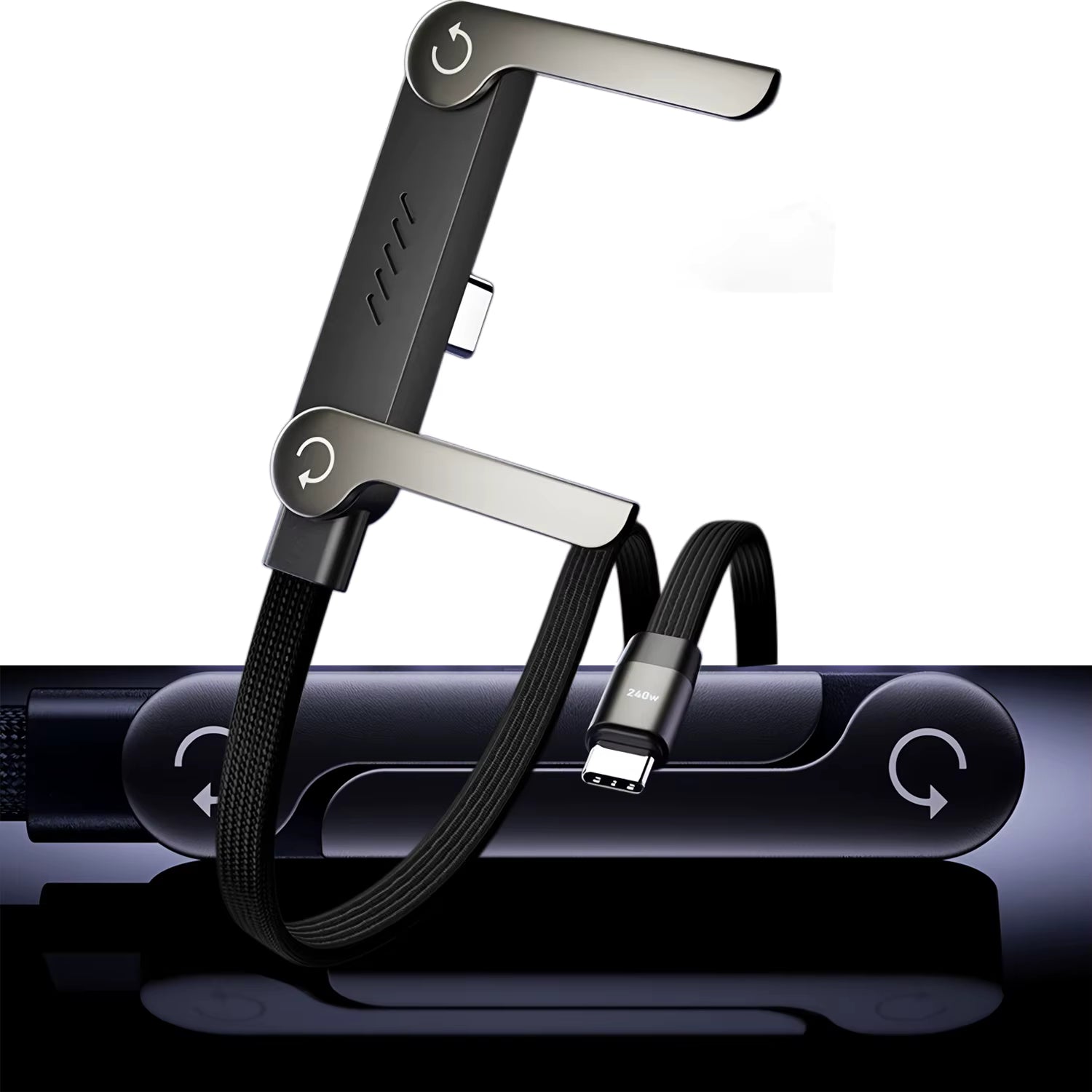 USB-C-laddare: Laddkabel med mobilstativ